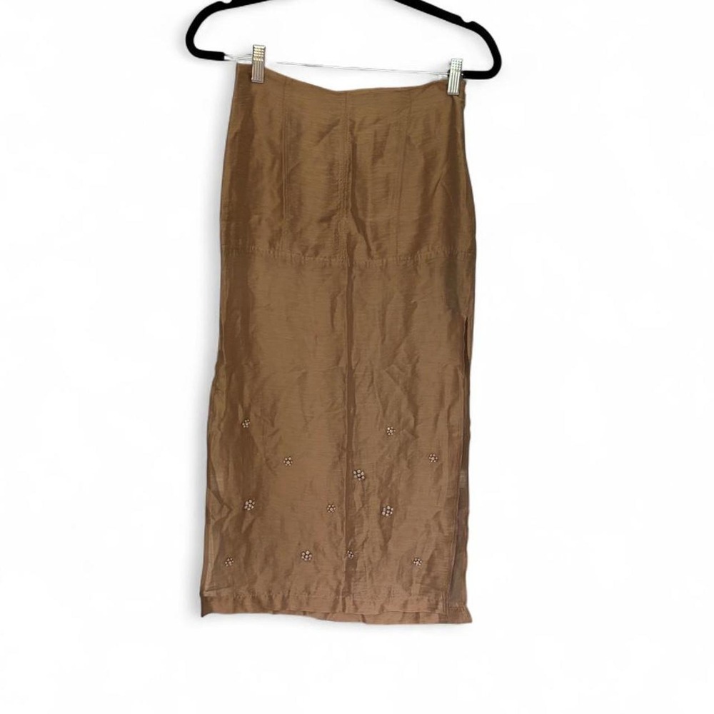 H&M Edition Sheer Embellished Skirt SZ 2 - Picture 2 of 8